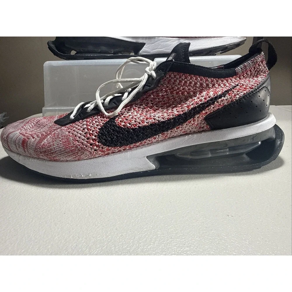 Nike Air Max Flyknit Racer FD2764-600 Red Black White Sneakers Men's Size 11 EUC